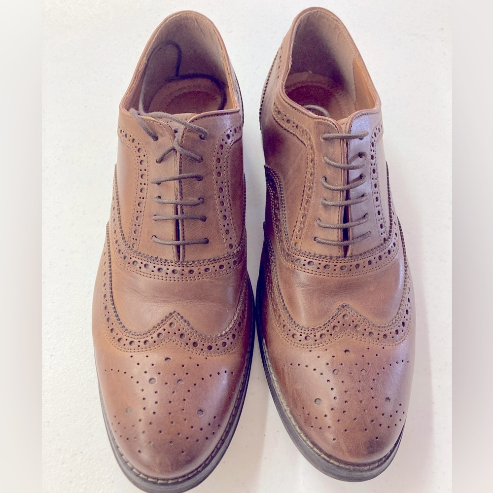 Mens Stafford Leather Shoes Size 12M - Picture 2 of 8